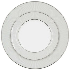 Σερβίτσιο Πιάτα Φαγητού Ανάγλυφο (Σετ 20Τμχ) R08676-20 White-Silver Ankor 20 τμχ Πορσελάνη