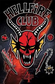 Αφίσα Stranger Things 4 - Hellfire Club Emblem Rift, (61 x 91.5 cm)