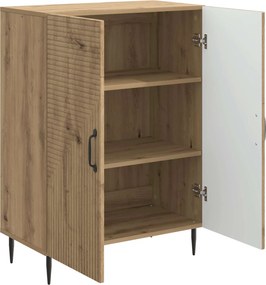 vidaXL Πλαϊνό γραφείο Artisan Δρυς 66 x 34,5 x 89,5 εκ