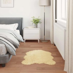 vidaXL Χαλί από τεχνητό πρόβειο δέρμα TAFALLA Κρεμ 50 x 80 cm