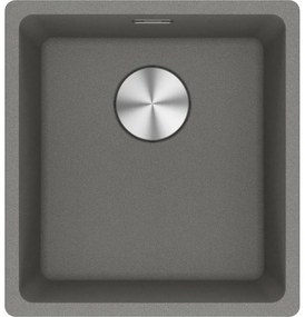 Franke Maris MRG 210/110-37 3 1/2" Flushmount ή υποκαθήμενος Γρανιτένιος Νεροχύτης 40.3xΠ43.3cm Stone grey