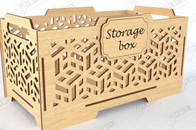 Σετ των 2 Intra απο ξύλο plywood 3mm-4mm πάχος – Ξύλινο κουτί αποθήκευσης | Διοργανωτής Δίασταση  20x20 cm INTRAFABR-120841905