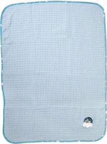 Κουβέρτα Πικέ Αγκαλιάς (80x110) Dimcol Cloudy Bear 175 Sky Blue