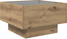 vidaXL Τραπεζάκι σαλονιού artisan δρυς 50 x 50 x 30 εκ