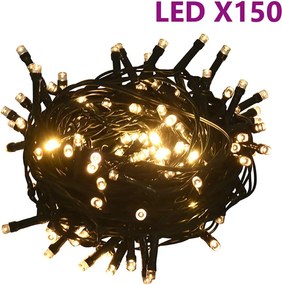 vidaXL Χριστουγεν. Μπάλες Σετ 60 τεμ με Κορυφή &amp; 150 LED Ροζέ/Χρυσό
