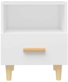 vidaXL Κομοδίνα 2 τεμ. Λευκά 40 x 35 x 47 εκ.