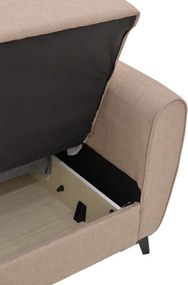 Σετ σαλονιού 2τεμ Lincoln pakoworld ύφασμα σε μπεζ απόχρωση