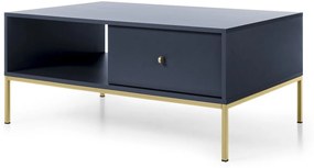 Lh-homefurniture Τραπεζάκι Mono Μπλε +χρυσό 103,5x46,2x68cm P_MNB_40_G