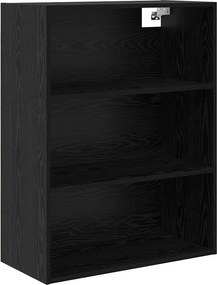 vidaXL Highboard με συρτάρι 2 pcs Μαύρη Οξυά Επεξεργασμένο ξύλο