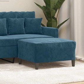 vidaXL Υποπόδιο Μπλε 70x55x41 εκ. Βελούδινο