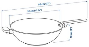 MIDDAGSMAT γουόκ/αντικολλητική επένδυση, 32 cm 905.452.28