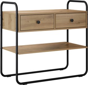 vidaXL Τραπέζι κονσόλας Artisan Δρυς 80 x 40 x 75 εκ.