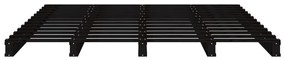 vidaXL Κρεβάτι από Παλέτες Μαύρο 180x200εκ. Μασίφ Πεύκο 6FT Super King
