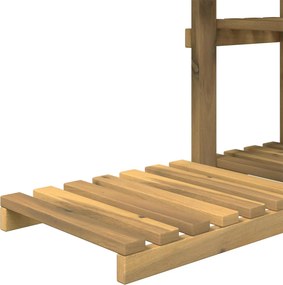 vidaXL Βάση φυτών Λευκός Χρωματισμός 93 x 25 x 114,5 εκ.