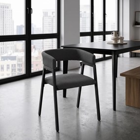 ΚΑΡΈΚΛΕΣ &amp; ΠΟΛΥΘΡΌΝΕΣ DESIGN ARMCHAIR ATOM GREY M2 A1/M2 HD0466
