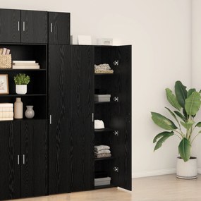 vidaXL Υψηλό Γραφείο Μαύρης Δρυός 70x42.5x185 εκ. Επεξεργασμένο Ξύλο