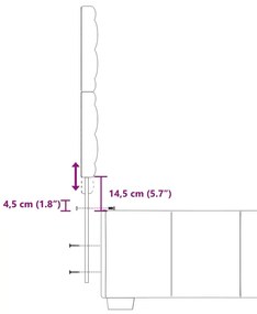 Κρεβάτι Boxspring με Στρώμα Σκούρο Καφέ 80x200 εκ. Υφασμάτινο - Καφέ