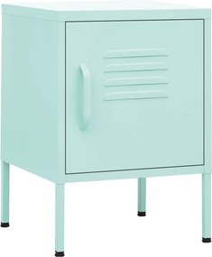 vidaXL Κομοδίνο Χρώμα Μέντας 35 x 35 x 51 εκ. από Ατσάλι