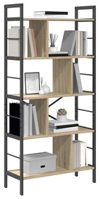 vidaXL Ράφι Βιβλίων Δρύς Sonoma 75 x 30 x 156 εκ. Επεξεργασμένο ξύλο