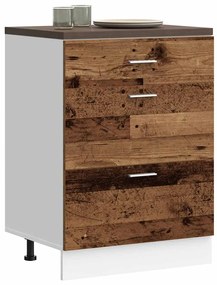 Βάση Κουζίνας "Lyon" από Παλιό Ξύλο Μηχανικής Επεξεργασίας