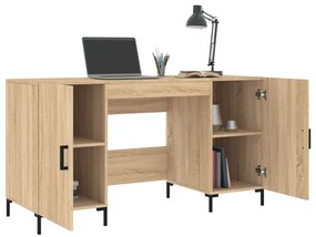 vidaXL Γραφείο Sonoma Δρυς 140 x 50 x 75 εκ. από Επεξεργασμένο Ξύλο