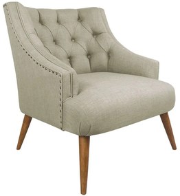 Πολυθρόνα Lamont 558ZEN1189 73x85x80cm Grey Polyester,Wood