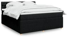 ΚΡΕΒΑΤΙ BOXSPRING ΜΕ ΣΤΡΩΜΑ ΜΑΥΡΟ 180X200 ΕΚ. ΥΦΑΣΜΑΤΙΝΟ 3287544