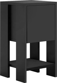 Κομοδίνο Ema Megapap χρώμα μαύρο 30x30x55εκ.