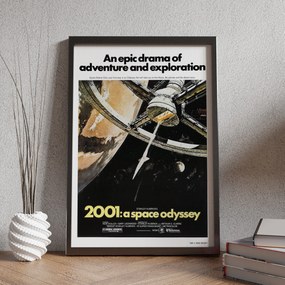 Πόστερ &amp; Κάδρο 2001: A Space Odyssey MV237 30x40cm Μαύρο Ξύλινο Κάδρο (με πόστερ)