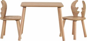 Kid's Table Set Geyik Walnut