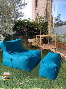 Stewehome Πουφ αχλάδι και υποπόδιο 35x75x70 cm