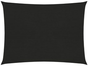 vidaXL Πανί Σκίασης Μαύρο 3,5 x 4,5 μ. από HDPE 160 γρ./μ²