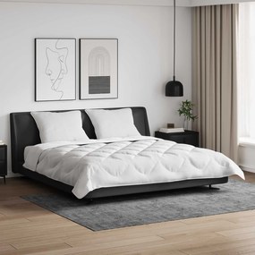vidaXL Σετ Παπλωμάτων 3 pcs Λευκό Μικροΐνες και Φτερά Από Πούπουλο