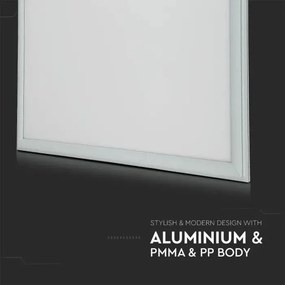 V-TAC Led Πάνελ 40W 230V 110° 4950lm IP20 600x600mm Φυσικό Λευκό 216024