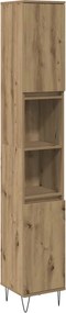 vidaXL Ντουλάπι μπάνιου Δρυς τεχνίτης 30x30x190 cm Κατασκευασμένο ξύλο