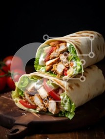 Intra Συλλεκτικό Ξύλινο Παζλ Plywood  4mm - Ψητό κοτόπουλο στη σχάρα σε ξύλινη σανίδα Σε Ξύλινο Κουτί - Διαστάσεις: 10x10 cm – 25 κομμάτια