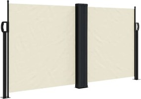 vidaXL Σκίαστρο Πλαϊνό Συρόμενο Κρεμ 120 x 600 εκ.