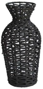 Βάζο 00.06.61353 Φ17x34cm Raffia Black Raffia