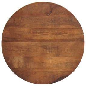 vidaXL Τραπεζάκια Καφέ Στερεών 3 pcs Μασίφ ξύλο μάνγκο και χάλυβας