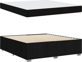 vidaXL Σκελετός Κρεβατιού με στρώμα Μαύρο 180 x 200 cm ύφασμα