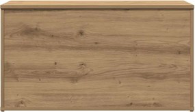 vidaXL Μπαούλο Αποθήκευσης Δρυς τεχνίτης 84 x 42 x 46 εκ