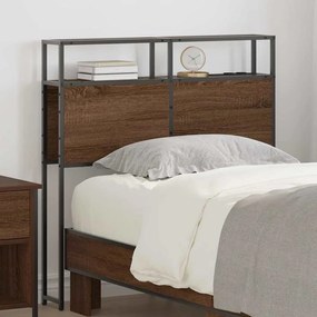 vidaXL Κεφαλάρι Αποθήκης Επιτοίχιο Καφέ δρυς 90 cm Επεξεργασμένο ξύλο