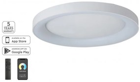 Έξυπνο Φωτιστικό Οροφής Πλαφονιέρα LED 64W Dimmable 3CCT 77-8156 Amaya Homelighting 77-8156 Λευκό