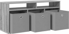 vidaXL Χαμηλό γραφείο 102 x 32 x 48,5 εκ. Γκρι Sonoma