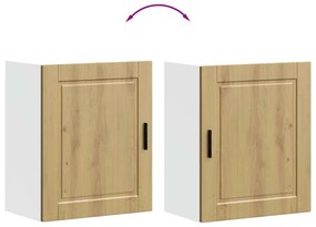 ντουλάπι τοίχου κουζίνας "Porto" Artisan Oak Engineered Wood - Καφέ