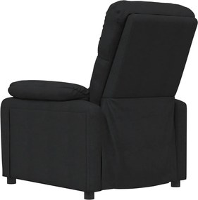vidaXL Πολυθρόνα Ανακλινόμενη Μαύρη Υφασμάτινη