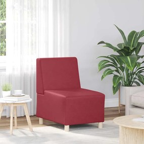 vidaXL Μοναδικός Καναπές χωρίς Χερούλια Μπορντό 55 x 74 x 82 εκ.