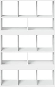 vidaXL Βιβλιοθήκη Λευκή 100x33x156,5 εκ. από Επεξεργασμένο Ξύλο