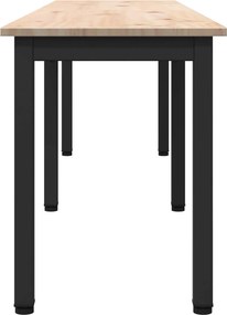 vidaXL παγκάκι Φυσικό 160 x 35 x 45 cm Στερεά ξυλεία πεύκου