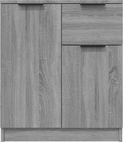 VidaXL Ντουλάπι 2 τεμ. Γκρι Sonoma 60x30x70 εκ. από Επεξεργασμένο Ξύλο
